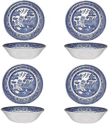 Amazon.com | Churchill Blue Willow Large Salad Bowl 9.5
